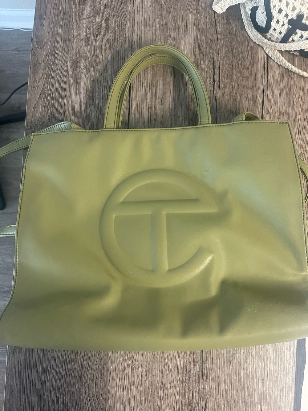 Olive Green Telfar Tote Bag
.